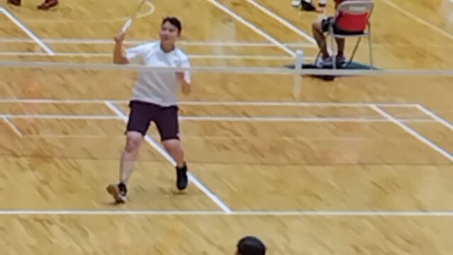 全日本ジュニアバトミントン選手権大会岡山県予選会に出場しました（バドミントン部）