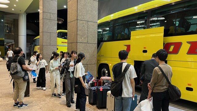 無事にホテルへ到着しました。（関東方面）