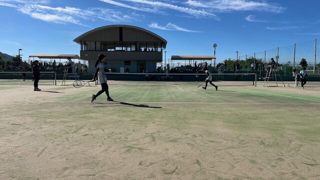 【ソフトテニス部】県新人戦(ダブルス)結果