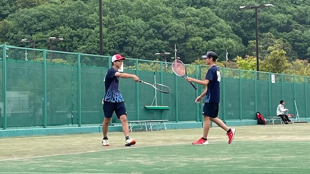 【ソフトテニス部】春季選手権大会 男子個人ベスト32