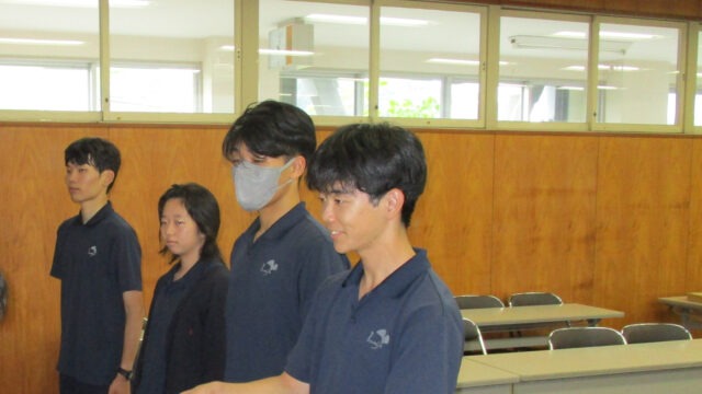 令和６年度後期生徒会役員認定式