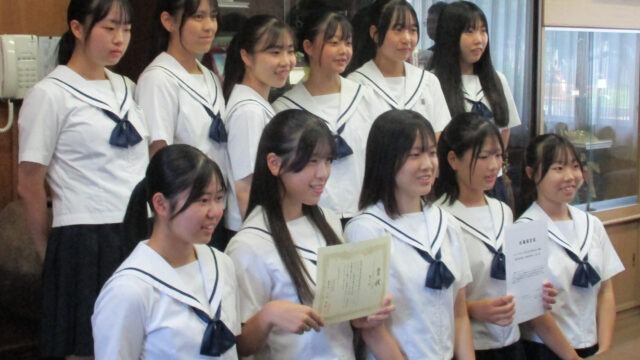 全国大会壮行式 ダンス部とカヌー