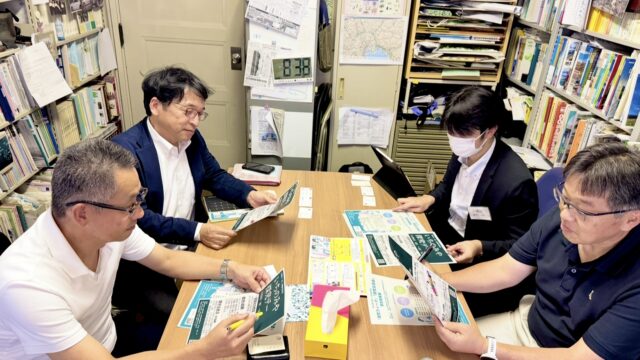 SSHプログラムの高大連携の打ち合わせ（ノートルダム清心女子大学）