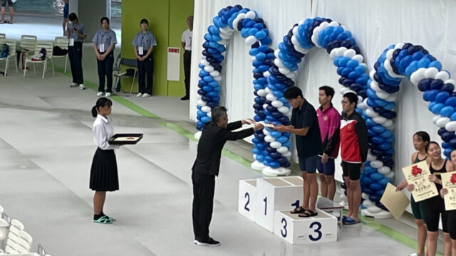 中国高等学校新人　水泳競技選手権大会　結果報告