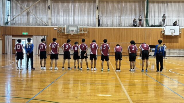 ハンドボール新人大会で男子は県ベスト8!