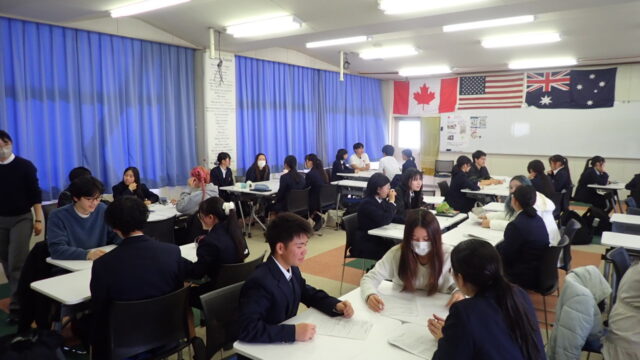 オーストラリア研修に向けて岡山大学の留学生と事前研修